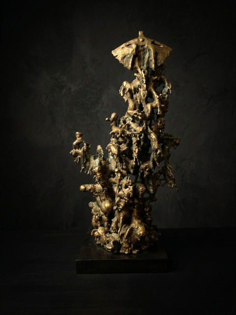 Toys 'R Brass, original sculpture, by VYRD, cold-cast bronze, 2026