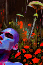 Another view of Day 0028, original painting by VYRD, acrylic on canvas, 2026